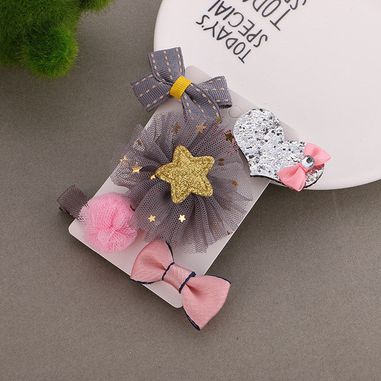 Baby Hair Clips 5pcs Bow Accessories